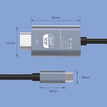 USB Type-C HDMI 変換 アダプタ ケーブル 2m(ゆうパケ)_画像8