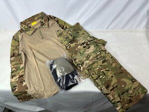 【B品】Combat BDU上下セット Multicam/マルチカム Lサイズ（UFCUN002MCL）【1円～】