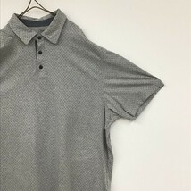  Roundtree & Yorke Casuals 半袖 ポロシャツ グレー ドット柄 ポルカドット ピンドット 綿 コットン 100% US古着 大きめ XL _画像5