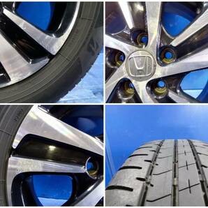 * ホンダ GB6 フリード 15インチ ブラック/ポリッシュ アルミホイール 2022年製造 タイヤ・ホイールセット 4本   0422-4の画像4