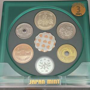 造幣局 日本 記念硬貨 プルーフ貨幣セット PROOF COIN SET 2005年　ハート　ケース付き