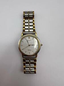SEIKO(セイコー) 腕時計 ドルチェ 5S21-6010 メンズ 白×ゴールド 