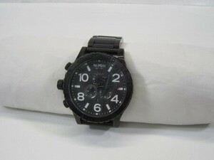 ☆格安売切☆NIXON ニクソン THE 51-30 CHRONO ALL BLACK クロノグラフ クオーツ 腕時計 メンズ ビッグフェイス 300m防水 黒 ブラック