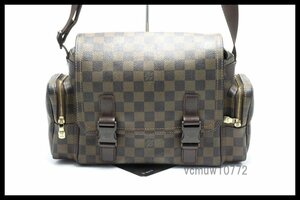 希少美中古■LOUIS VUITTON ダミエ リポーターメルヴィール レザー ショルダーバッグ ルイヴィトン■0328cg064276