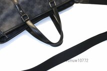 近年モデル希少美中古■LOUIS VUITTON ダミエグラフィット タダオ レザー 2way トートバッグ ルイヴィトン■0404rw1364946_画像6