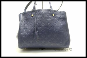 近年モデル希少美中古■LOUIS VUITTON モノグラムアンプラント モンテーニュGM レザー 2way ハンドバッグ ルイヴィトン■0418sm20756