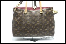 近年モデル希少美中古■LOUIS VUITTON モノグラム パラス レザー 2way ハンドバッグ ルイヴィトン■0418kp23159_画像1