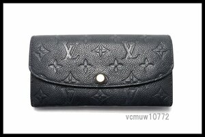 近年モデル希少美中古■LOUIS VUITTON モノグラムアンプラント ポルトフォイユエミリー レザー 2つ折り長財布 ルイヴィトン■0418hd27153