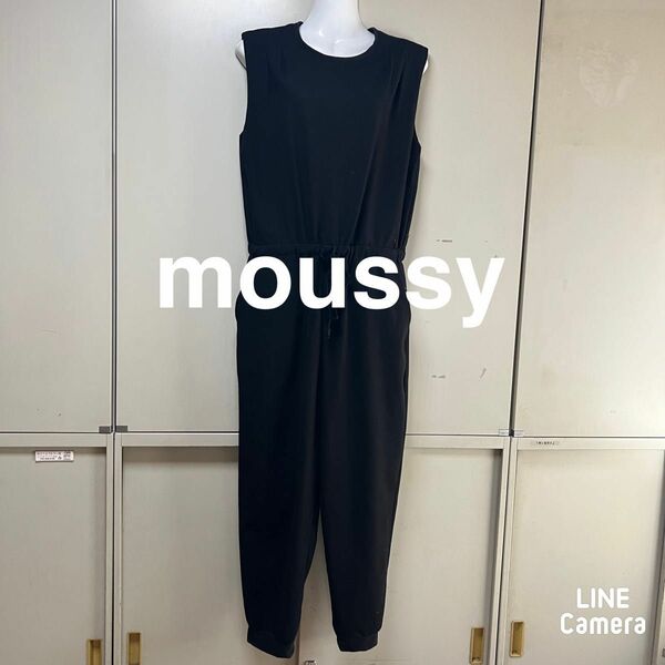 moussy サロペット　オールインワン　ウエストゴム