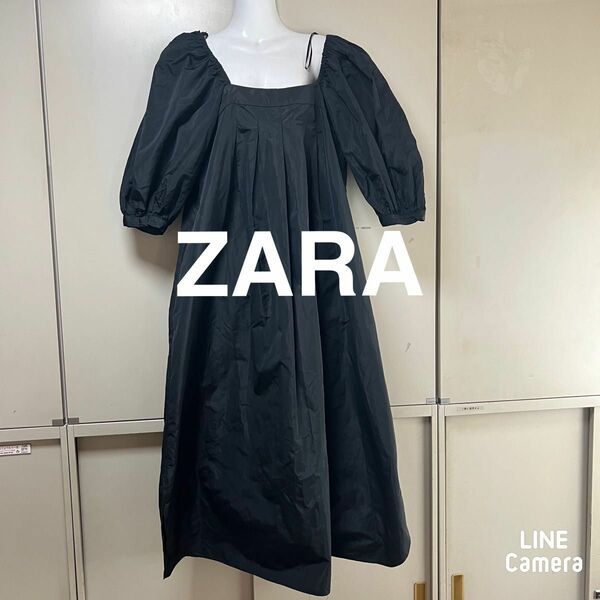 最終値下げ　お値下げ不可　ZARA ロングワンピース　M 黒