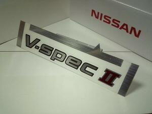 日産純正 R34 スカイライン GT-R リヤ V-SPECⅡ エンブレム 新品 BNR34 GT nur nismo