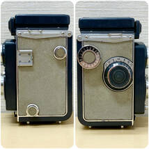 【動作未確認】 Yashica-A 二眼 カメラ Yashikor 1:3.5 ヤシカ アナログ レトロ コレクション ヴィンテージ ジャンク扱い 保管品 中古_画像6