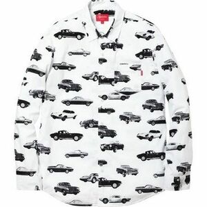 Supreme Cars Shirt Sサイズ カーズ シャツ White ホワイト 色褪せあり