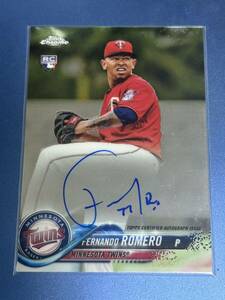 2018TOPPS フェルナンド・ロメロ 直筆サインカード 横浜DeNAベイスターズ