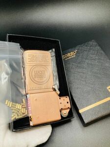 砥石20個付き！インナーカラー銅LUCKY STRIKE 5面加工！ZIPPO型オイルライター【新品未使用】