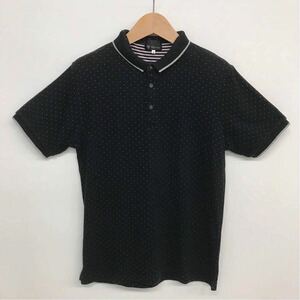 TK MIXPICE tea ke-mik spice * dot pattern polo-shirt with short sleeves / lining border pattern / size 3