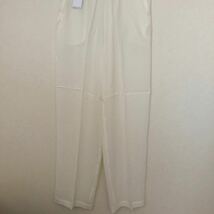 イージーパンツ メンズ ウエストゴム ボトムス ズボン パンツ フリーサイズ ホワイト 白 シルク100%_画像2