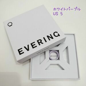 EVERING エブリング ホワイト パープル US5 大阪万博