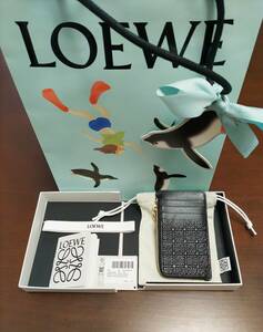  время ограничено! LOEWE Loewe кошелек монета карта держатель унисекс ячейка для монет футляр для карточек дыра грамм en Boss 