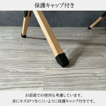 キャンプテーブル ロールトップ ウッド 無垢 折りたたみ フォールディング ローテーブル おしゃれ 幅90cm 木製 1円■新品未使用■15C7_画像7