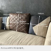 ソファー ソファ 3人掛け 3Pソファ 脚取り外し可能 ローソファー おしゃれ 布製 レザーファブリック■送料無料(一部除)新品未使用■36N1_画像9