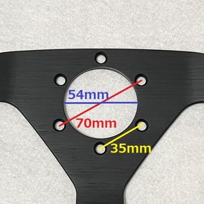 新品 社外 MOMO ステアリング ハンドル prototipo プロトタイプ シルバースポーク ホーンボタン付き レザー スポーツ レーシング 345mmの画像5