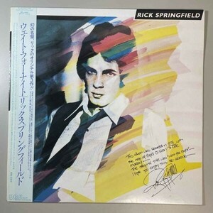 36699★美盤【日本盤】 Rick Springfield / Wait for Night ※帯付き