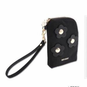 [ new goods tag attaching unopened ] Mary Quant * with strap pouch black 