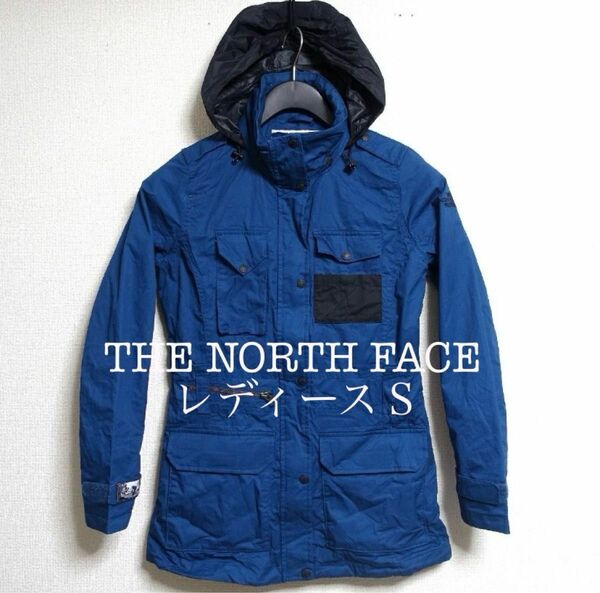 ノースフェイス　マウンテンパーカー　アウター　レディースＳ　ブルー系　THE NORTH FACE 希少デザイン