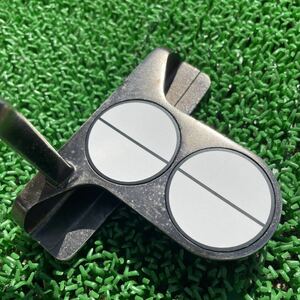 [単線]オデッセイ2ball ターゲットラインシール（38mm用)ゴルフパター (透明PET.防水シール)