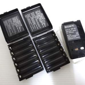 SONY ACアダプター 充電器 AC-V30・バッテリーパック NP-55・単三電池ケース EBP-55 2個 まとめての画像9