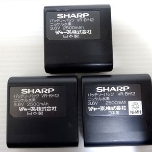 SHARP ACアダプター 充電器 VR-AA75 1個/VR-AA76 2個・バッテリーパック VR-BH12 3個 まとめて の画像9