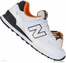 試着程度 未使用品★箱タグ付 国内正規品 New Balance ニューバランス ML574UA2 ローカットスニーカー ホワイト US8.0/26.0cm_画像1