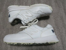 3.8万★超希少 良品 NEW BALANCE UGS1400 P × PEARLY GATES "White" 26.5cm UGS1400P パーリーゲイツ89 ゴルフシューズ_画像4