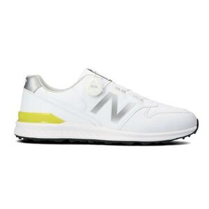 良品★人気 NEW BALANCE ニューバランス UGBS996W BOA スパイクレスゴルフシューズ ホワイト系 26cm ゴルフウェア メンズ