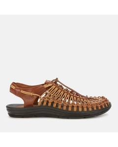 2.8万★美品 KEEN UNEEK PREMIUM LEATHER / ユニーク 上質なプレミアムレザー / メンズ スニーカー サンダル 本革 27.5cm