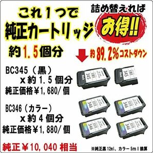 キャノン canon 用 詰め替えインク お試し セット （ BC-365 BC-366 BC-360 BC-361 BC-345の画像5