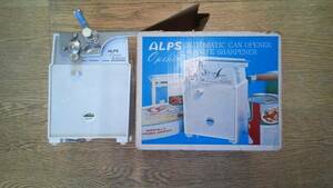  Showa Retro ALPS Alps *o-go car - electric can cut * kitchen knife .. machine manual attaching operation verification beautiful goods 