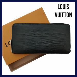 【新型美品!!】LOUIS VUITTON ルイヴィトン エピ 新型 ジッピーウォレット M61857 ラウンドファスナー 長財布 ノワール 黒 GI4128