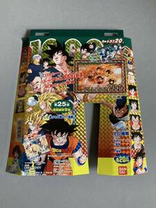 ドラゴンボール カードダス 「自販機台紙」 ディスプレイ 本弾 第25弾