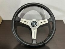 NARDI ナルディ ステアリング ハンドル TORINO レザー 35cm 中古_画像1