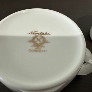 Noritake CONDOTTI ノリタケ カップ&ソーサー マグカップ ケーキ皿 コップ プレート 2客セットの画像6