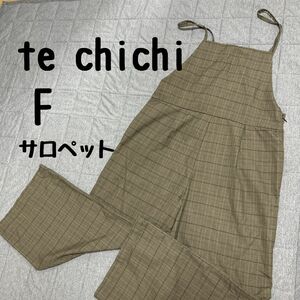 te chichi テチチ　バックリボンサロペット　F フリーサイズ