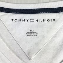 TOMMY HILFIGER トミー ヒルフィガー 長袖Tシャツ ホワイト L 刺繍ロゴ フラッグ ロンT_画像7