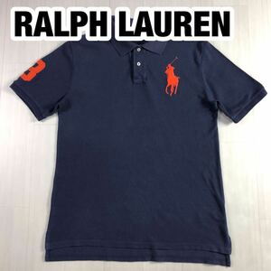 POLO RALPH LAUREN Polo Ralph Lauren рубашка-поло с коротким рукавом XL(18-20) 170/88 темно-синий Youth размер вышивка po колено нашивка 