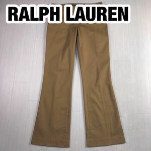 RALPH LAUREN Ralph Lauren casual брюки M бежевый стрейч материалы слаксы 