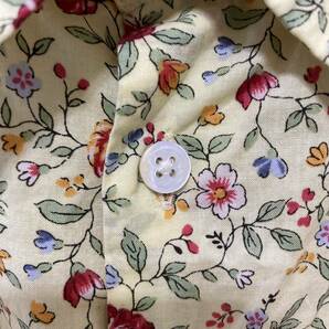 ポールスミス PaulSmith 花柄シャツ レトロフラワープリント イエロー Lサイズ 長袖シャツの画像5