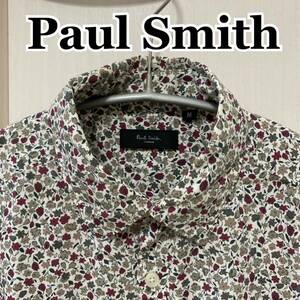 美品　ポールスミス　PaulSmith 小花柄シャツ　レトロフラワープリント　長袖シャツ　Mサイズ