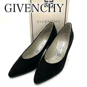 新品・未使用　GIVENCHY ジバンシー　ヒールパンプス　ブラック　スエード　22.5㎝