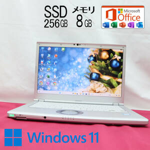 ★美品 高性能8世代4コアi5！M.2 SSD256GB メモリ8GB★CF-LV7 Core i5-8350U Webカメラ Win11 MS Office2019 Home&Business★P68922